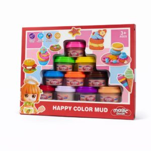 Magic dough happy color mud set with colourful play dough tubs for kids in Sri Lanka