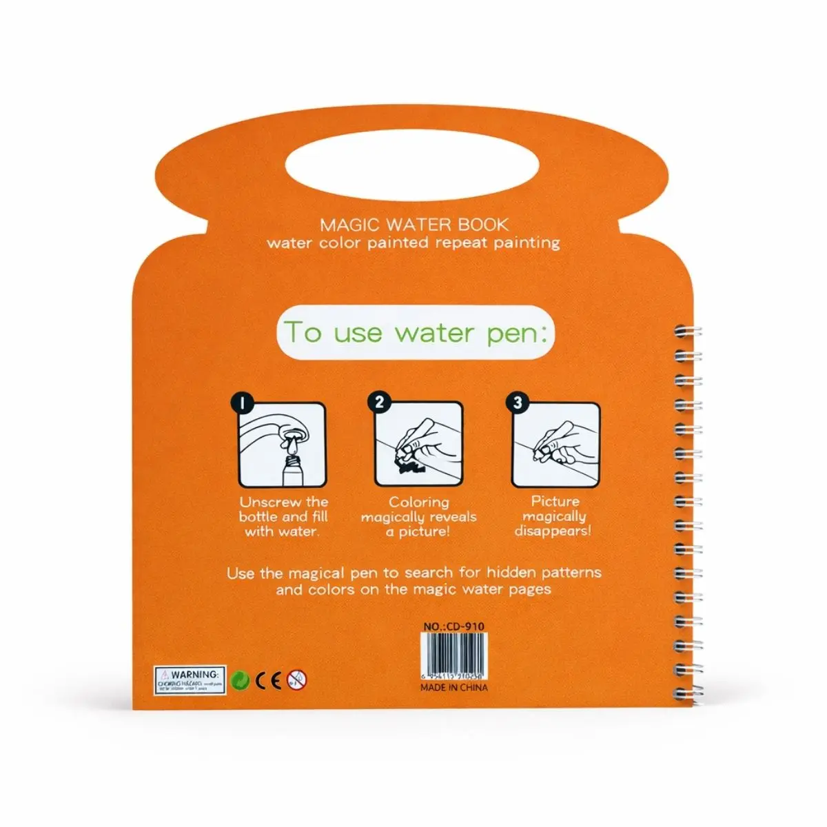 Magic Water Coloring Book – Reusable Mess-Free Learning Book for Kids (3+) - Image 3