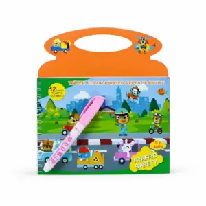 Magic Water Coloring Book – Reusable Mess-Free Learning Book for Kids (3+)