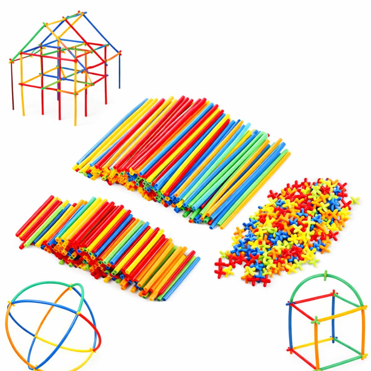 Super Bamboo Sticks Building Blocks for Kids | Creative Construction Toy (Ages 3 - 8) - Image 2