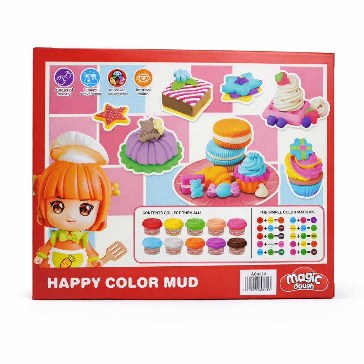 Happy Color Mud Play Dough Set for Kids | Educational Clay Toy - Image 2