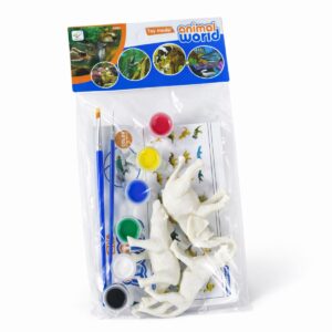 Complete DIY animal painting craft set for children.