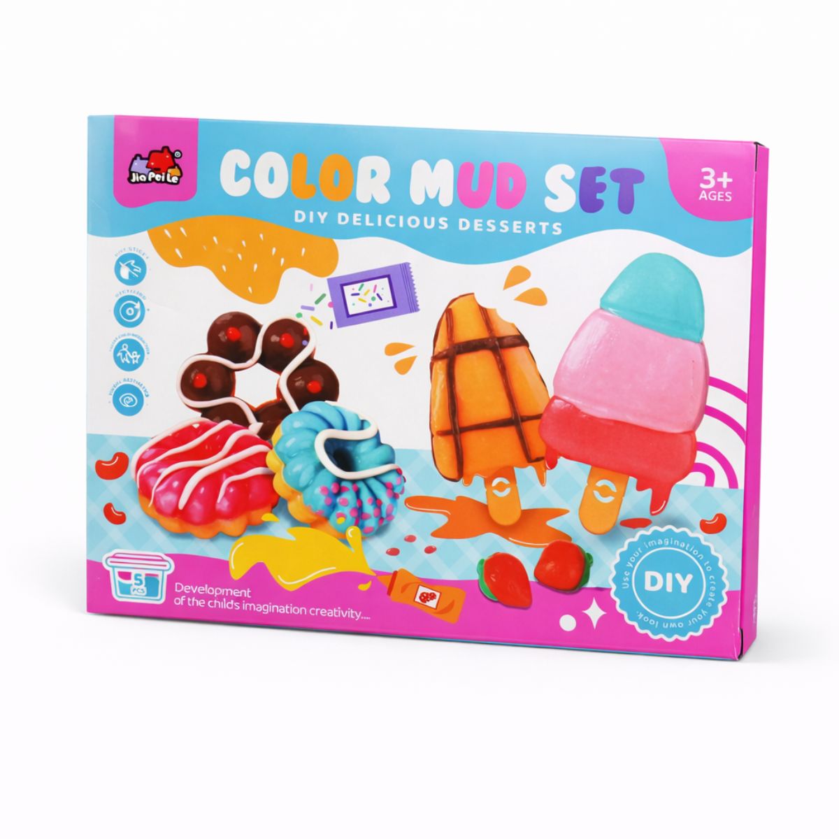 DIY Dessert Modeling Clay Set with Molds for Kids - Image 2