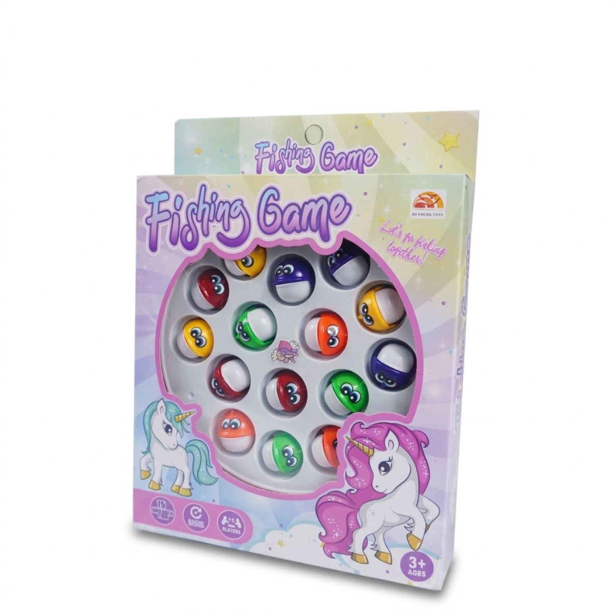 Unicorn Musical Rotating Fishing Game Toy for Kids - Image 2