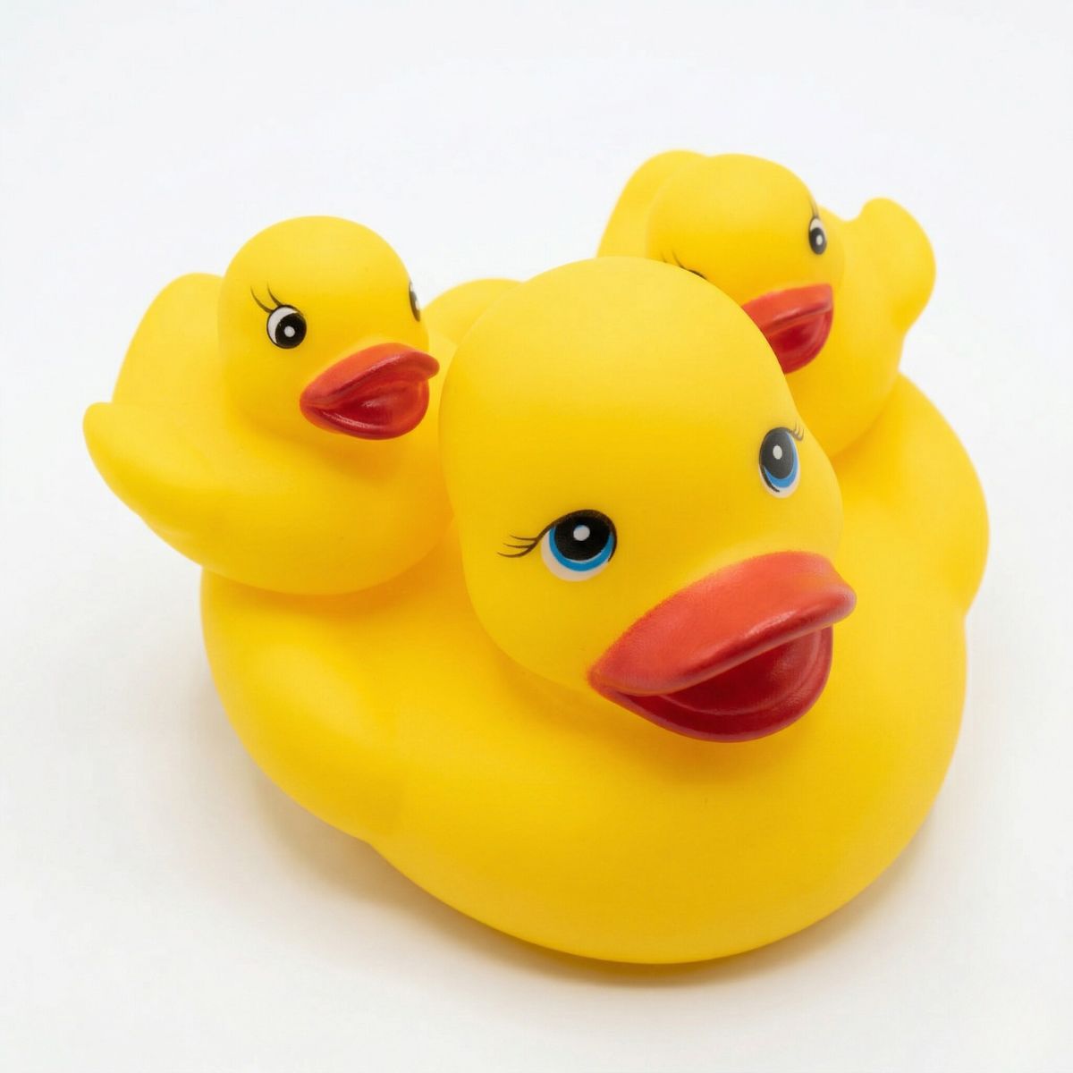 Classic Yellow Rubber Duck Family Bath Toy Set - Image 3